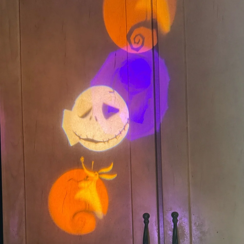 Disney Tim Burton's Nightmare Before Christmas LED Whirl-A-Motion Projector